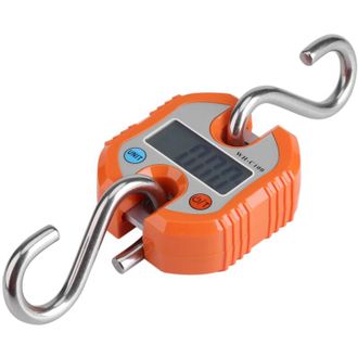 OEM Balanza Electr&oacute;nica Port&aacute;til Weiheng Con Pantalla Lcd Y Sistema De Gancho Y Asa, Color Naranja