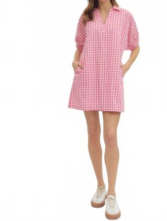 Entro Lynette Dress In Pink