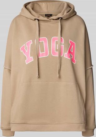 Miss Goodlife Oversized Hoodie aus reiner Baumwolle mit Känguru-Tasche in Sand, Größe XL