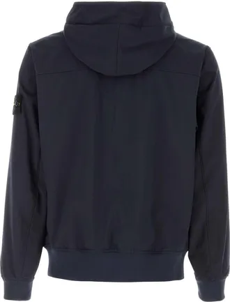 Stone Island Mens Short Parka Jacket Navy Strato