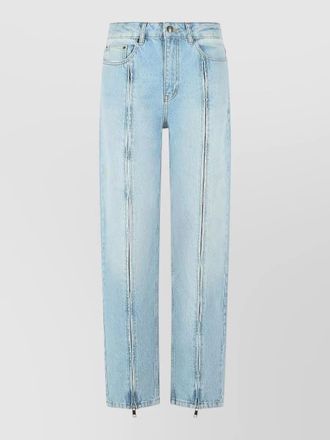 Rotate denim straight-leg jeans