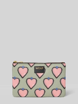 Wouf Kosmetiktasche mit Logo-Patch Modell Glow in Schilf, Gr&ouml;&szlig;e 1