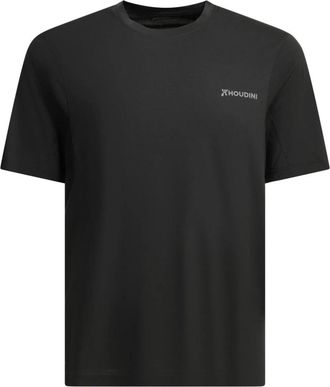 Houdini Pace Air Message Tee - Heren - T-shirts - Zwart - L - Polyester - Tops