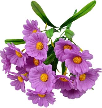 OEM Margaritas Artificiales Resistentes A Los Rayos Uv Con Tallos, Flores Silvestres Simuladas, Ideales Para Bodas Y Decoraci&oacute;n De Jardines - 31 Cm, 1 Uni