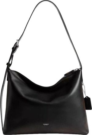 Coach (WMNS) COACH Mott Messenger Bag 38 Loved Leather Black Light Tan CEF52-Y4B