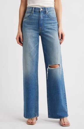 Slvrlake Denim Grace High Waist Wide Leg Jeans in Heavy Hitter at Nordstrom Rack, Size 31