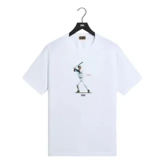 Kith For The New York Yankees Derek Jeter At Bat Vintage T-Shirt White KHMG030094-101