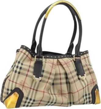 Burberry Pre-owned Handbags, female, Beige, Size: ONE SIZE Pre-owned Capel Hand Bag