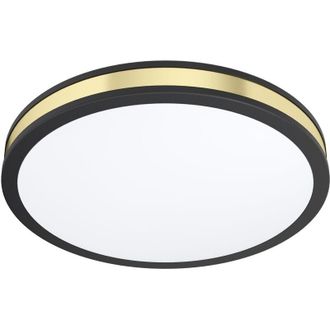 Eglo Plafoniera Moderna Pescaito Acciaio Nero Luce Led Integrato 19,5W