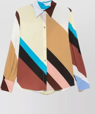 Paul Smith geometric print long sleeve shirt