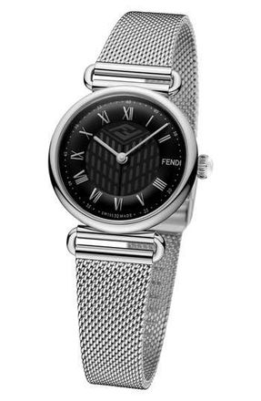 Fendi Palazzo Mesh Strap Watch, 29mm in Stainless Steel at Nordstrom Rack
