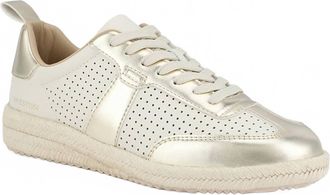 Vintage Havana Womens May Sneaker In White/gold