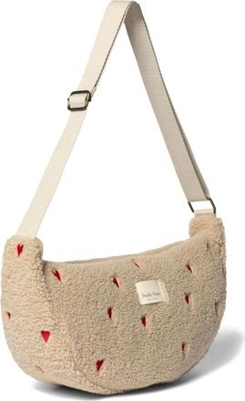 Studio Noos Teddy Adult Fanny Pack Crossbody Tas - Dames - Schoudertassen - Beige - ONE Size - Wol - Tassen