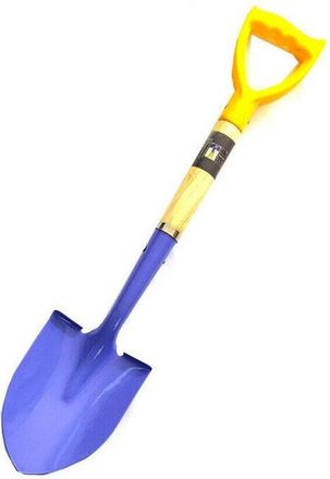 Trade Shop Trade Shop - Badile Pala A Punta Arrotondata Con Manico In Legno Attrezzi Da Giardinaggio