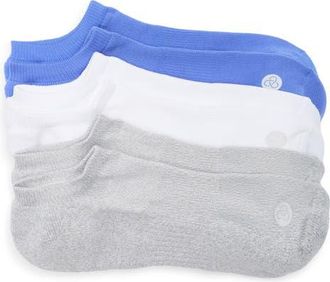 Zella 3-Pack Low Training Socks in Blue Azurite at Nordstrom, Size 6-8.5