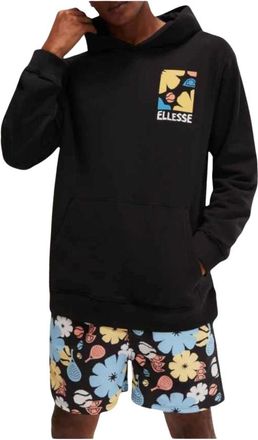 Ellesse Tepsoni Pullover Hoodie - Heren - Sweatshirts & Hoodies - Zwart - Maat: XL Katoen