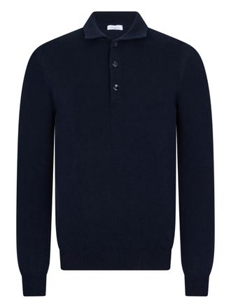 Malo button-collar polo shirt - Blu