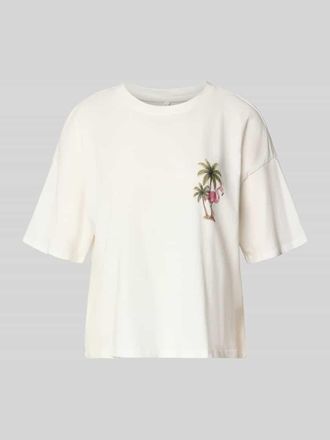 Only Boxy Fit T-Shirt aus reiner Baumwolle Modell LUCY in Weiss, Gr&ouml;&szlig;e XL