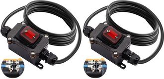 OEM Interruptor Basculante Enchufable Resistente Al Agua, 12 V Cc 20 A, 4 Pines, 2 Posiciones (encendido/apagado), Con Cable De 14 Awg, Apto Para Uso En E