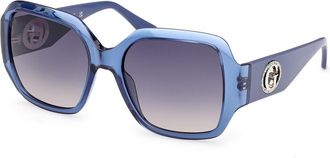 Guess GU00283 90B Womens Sunglasses Blue Size 57