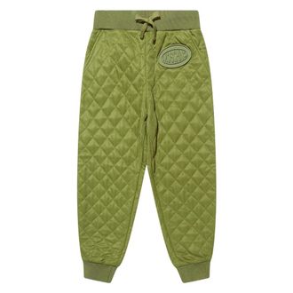 Moschino Quilted Green Joggers for Boys - male - Moschino - Sweatpants - Green - 14 Y - Kids