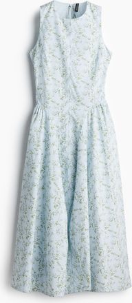 H&M Rückenfreies Kleid aus Baumwollpopeline - Blue