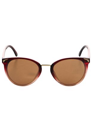 Laura Scott Sonnenbrille LAURA SCOTT, Damen, weinrot, leicht durchscheinend, leicht transparent, Sonnenbrillen Sonnenbrille, Tropfen-Design, Vollrandrahmen, altro