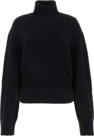 Blumarine Black Wool Blend Sweater