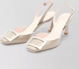 Roger Vivier trompette metal slingback pumps 70 heel