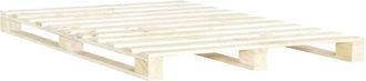 vidaXL Vidaxl - Estructura cama palets sin colchón madera maciza pino 200x200cm