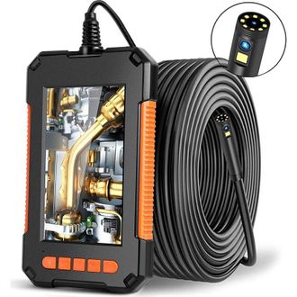 OEM C&aacute;mara De Inspecci&oacute;n Endosc&oacute;pica De Doble Cabezal, Endoscopio Digital De Doble Lente Hd 1080p, Pantalla Lcd De 4,3 Pulgadas, Resistente Al Agua Ip67, 