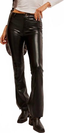Free People Level Up Vegan Slit Bootcut Jean In Black