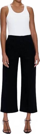 Pistola Denim Sophia Wide Leg Utility Ankle Pant In Black