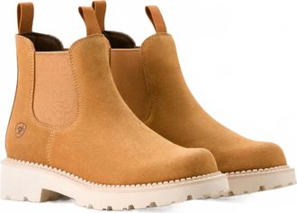 Ariat Womens Fatbaby Twin Gore Suede Boot In Wheat