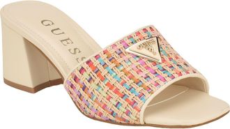 Guess Gable Slide Sandal in Ivory at Nordstrom, Size 5.5