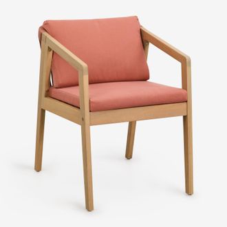 Sklum Sklum - Silla De Comedor En Madera De Acacia Y Cuerda Trenzada Kaela