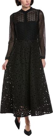 Akris Lace Wool-Blend Midi Dress
