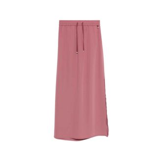 Herno Maxi Skirts, female, Pink, Size: L Drawstring Maxi Skirt