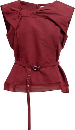 3.1 Phillip Lim bow belted top - Red