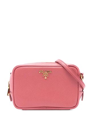 Prada 2010-2025 Mini Saffiano Camera Bag crossbody bag - Rosa