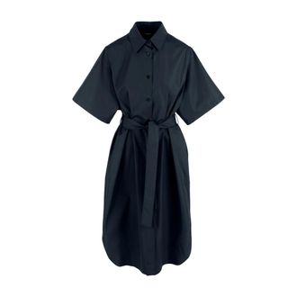 Aspesi Stijlvolle Overhemdjurk - Dames - Shirt Kleedjes - Blauw - M - Katoen - Kleedjes