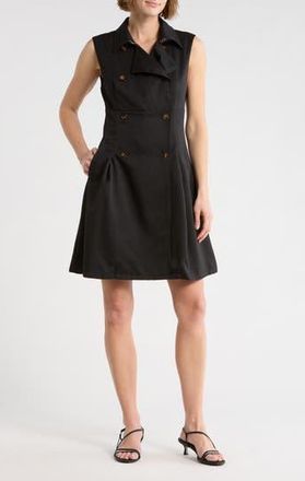 Area Stars Trey Sleeveless Trench Dress in Black at Nordstrom Rack, Size X-Small