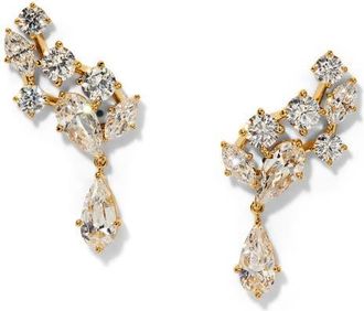 Nadri Riviera Cluster Drop Earrings in Gold at Nordstrom