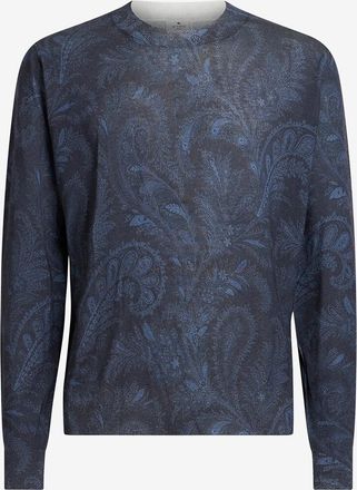 Etro Feiner Seiden- und Kaschmirpullover Paisley Foliage
