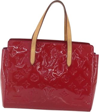 Louis Vuitton Catalina Handbag Monogram Vernis Pink Patent_Leather Handbag (Pre-Owned)