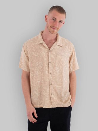 Hurley Hurley Lisbon Camp Hemd braun