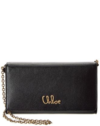 Chloé Chloe Iconic Leather Wallet On Chain