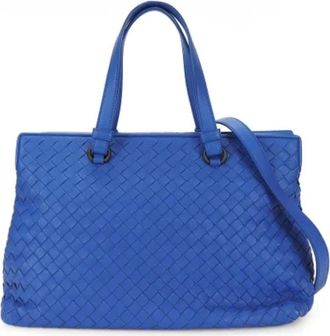 Bottega Veneta Pre-owned Handbags, female, Blue, Size: ONE SIZE Pre-owned Fabric handbags