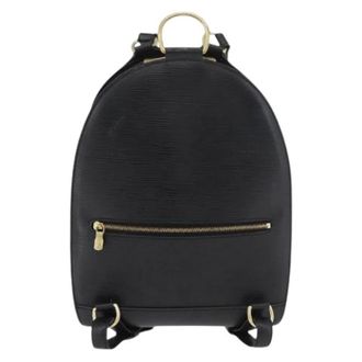 Louis Vuitton Pre-owned Vintage Lederen Rugzak - Dames - Pre-owned - Zwart - Maat: ONE Size Leer