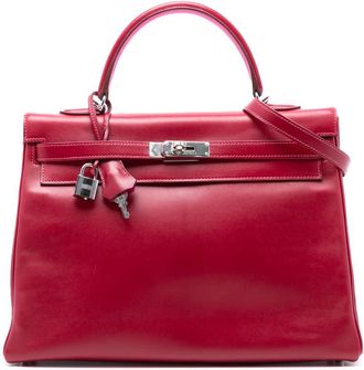 Herm&egrave;s Pre-owned Hermes Box Calf Verso Kelly II Retourne 35 Ladies 9AMT0IVFL7NWV2BU